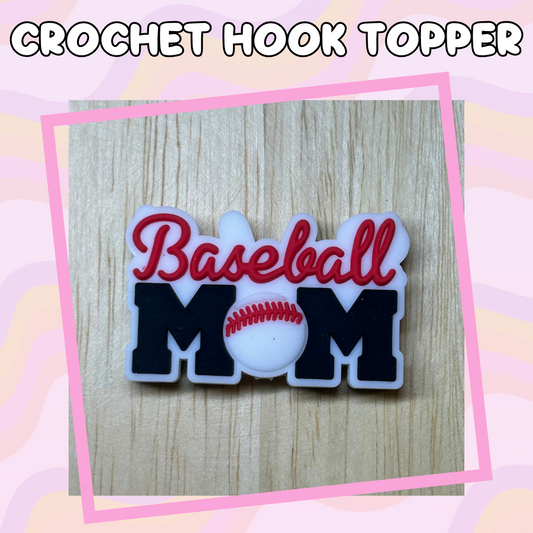 Sports Mom Baseball Crochet Hooks