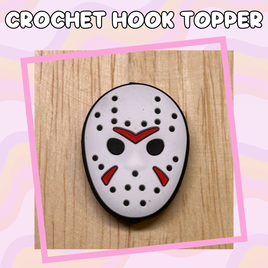 Horror White Mask Crochet Hooks