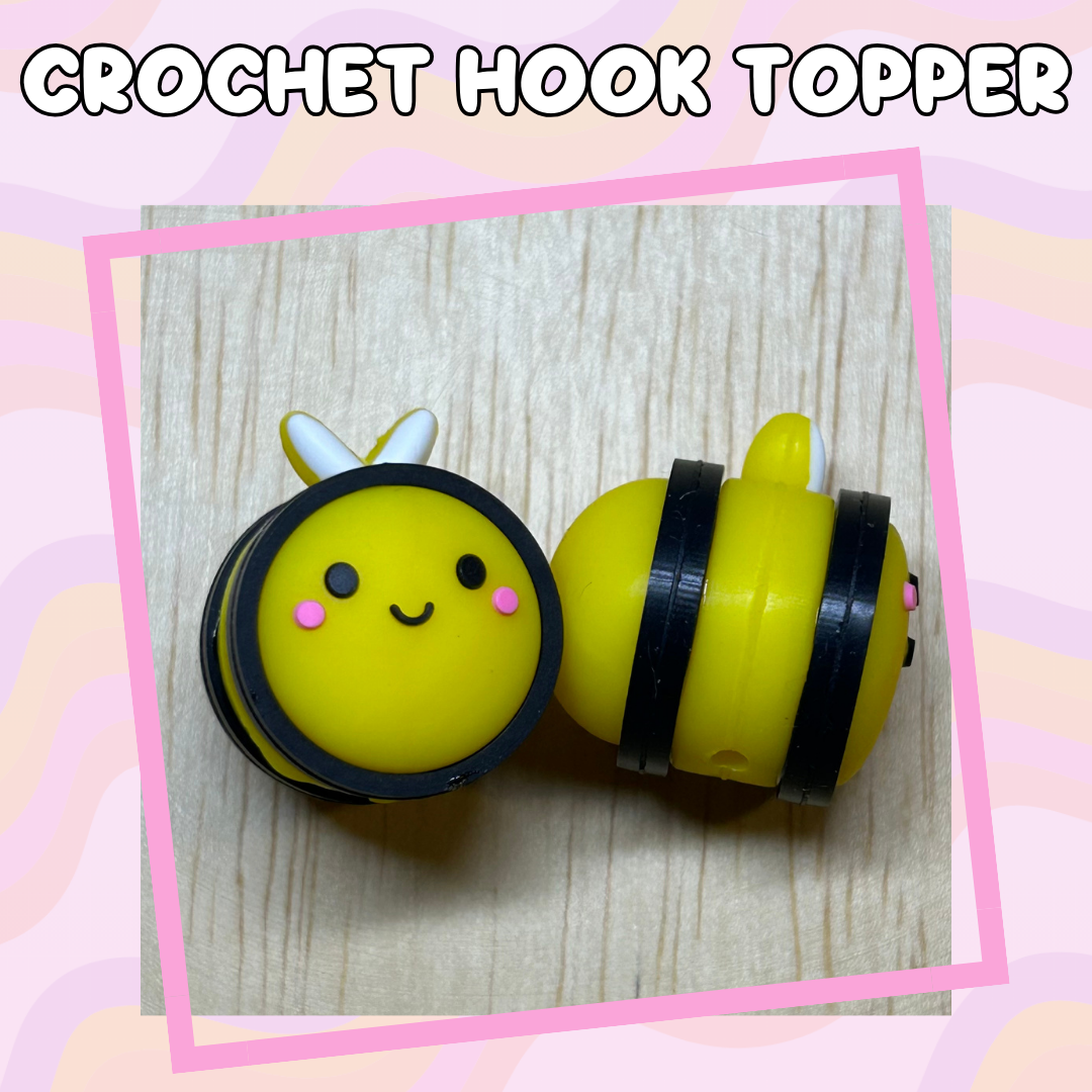 3D Topper Bee Crochet Hook