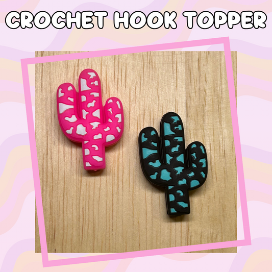 Cowprint Cactus Crochet Hook