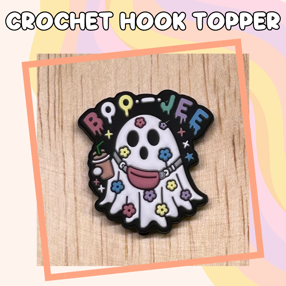 Boo-Jee Ghost Halloween Holiday Crochet Hooks New