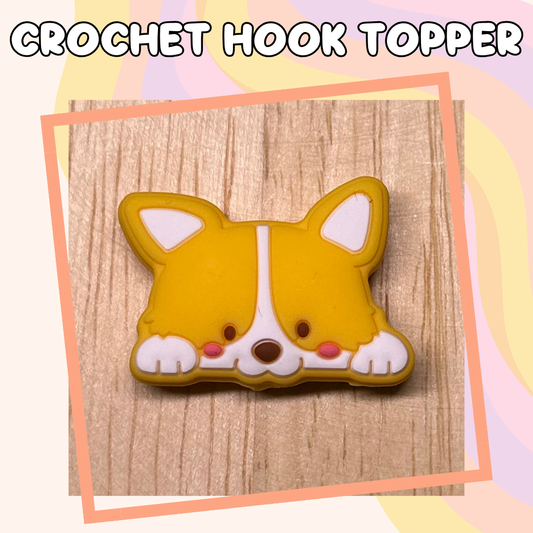 Corgi Dog Head Animal Crochet Hook