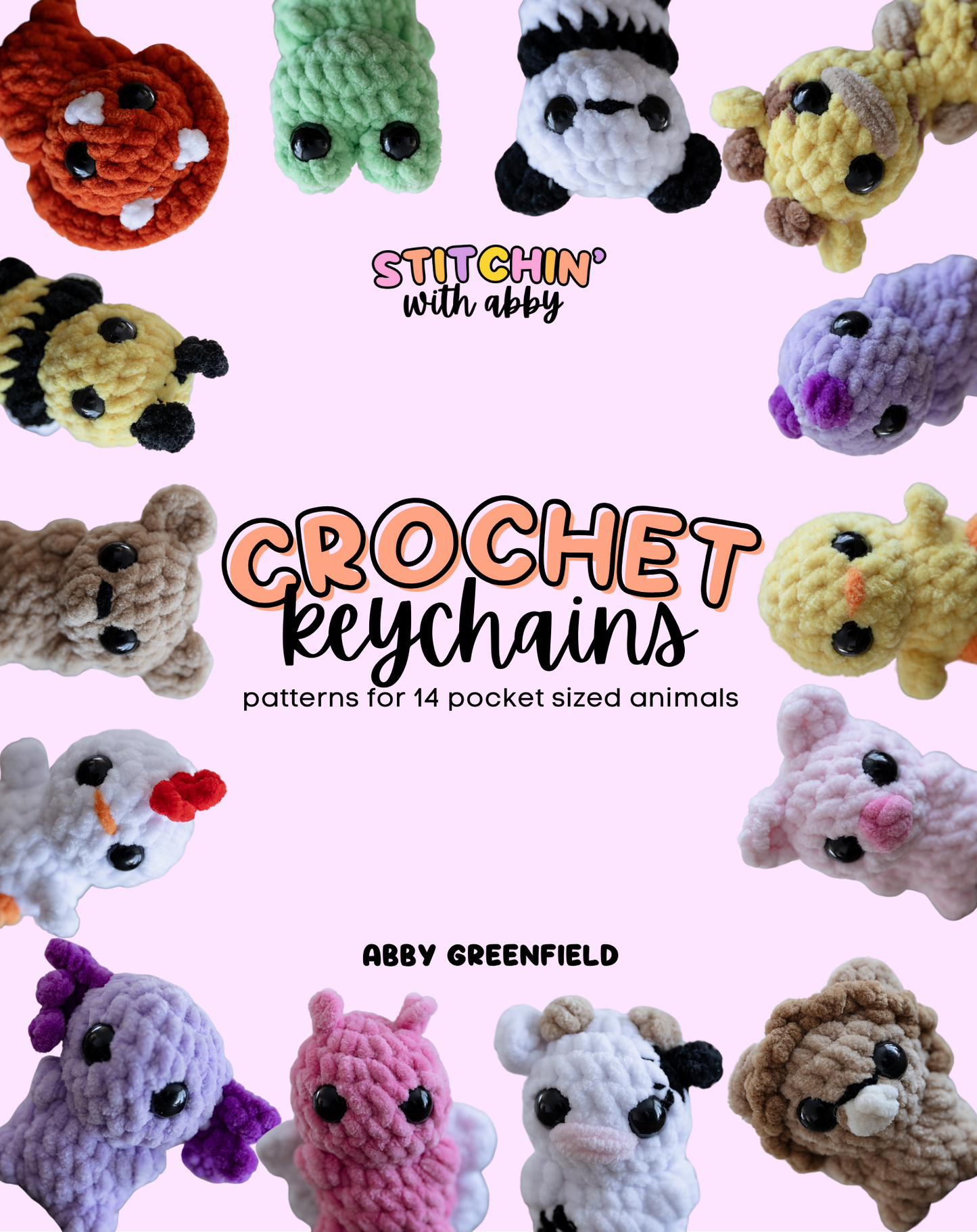 Digital Crochet Keychains Pattern Book