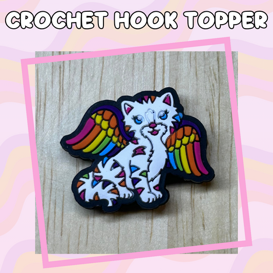 LF Inspired Winged Cat Crochet Hook