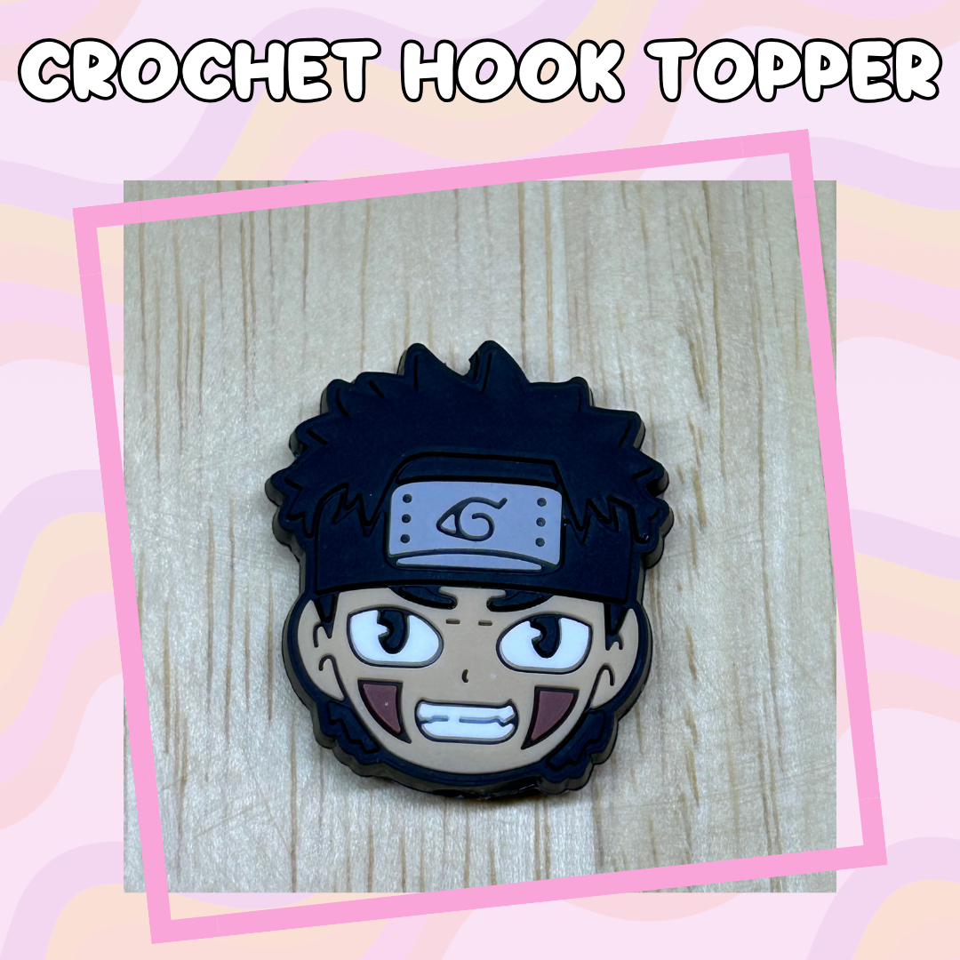 Anime Black Hair Headband Crochet Hook