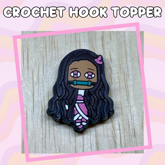 Anime Demonslayer Girl Crochet Hook