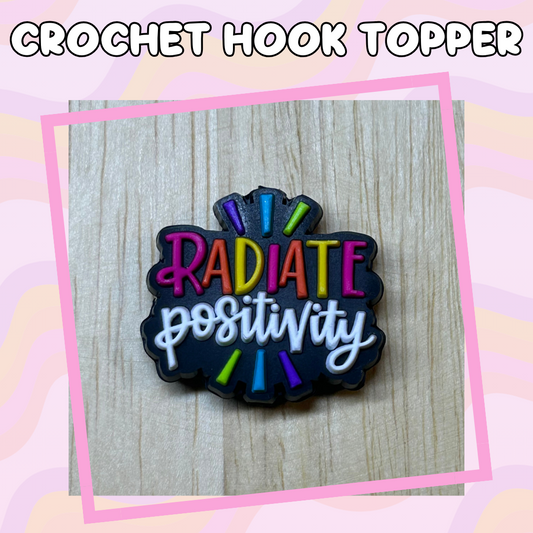 Radiate Positivity Rainbow Crochet Hook