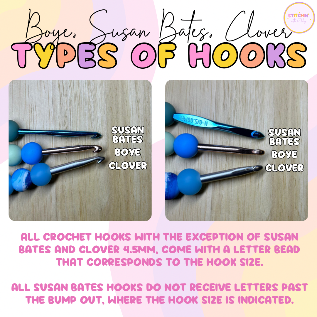 Cartoon Beauty Character Crochet Hooks