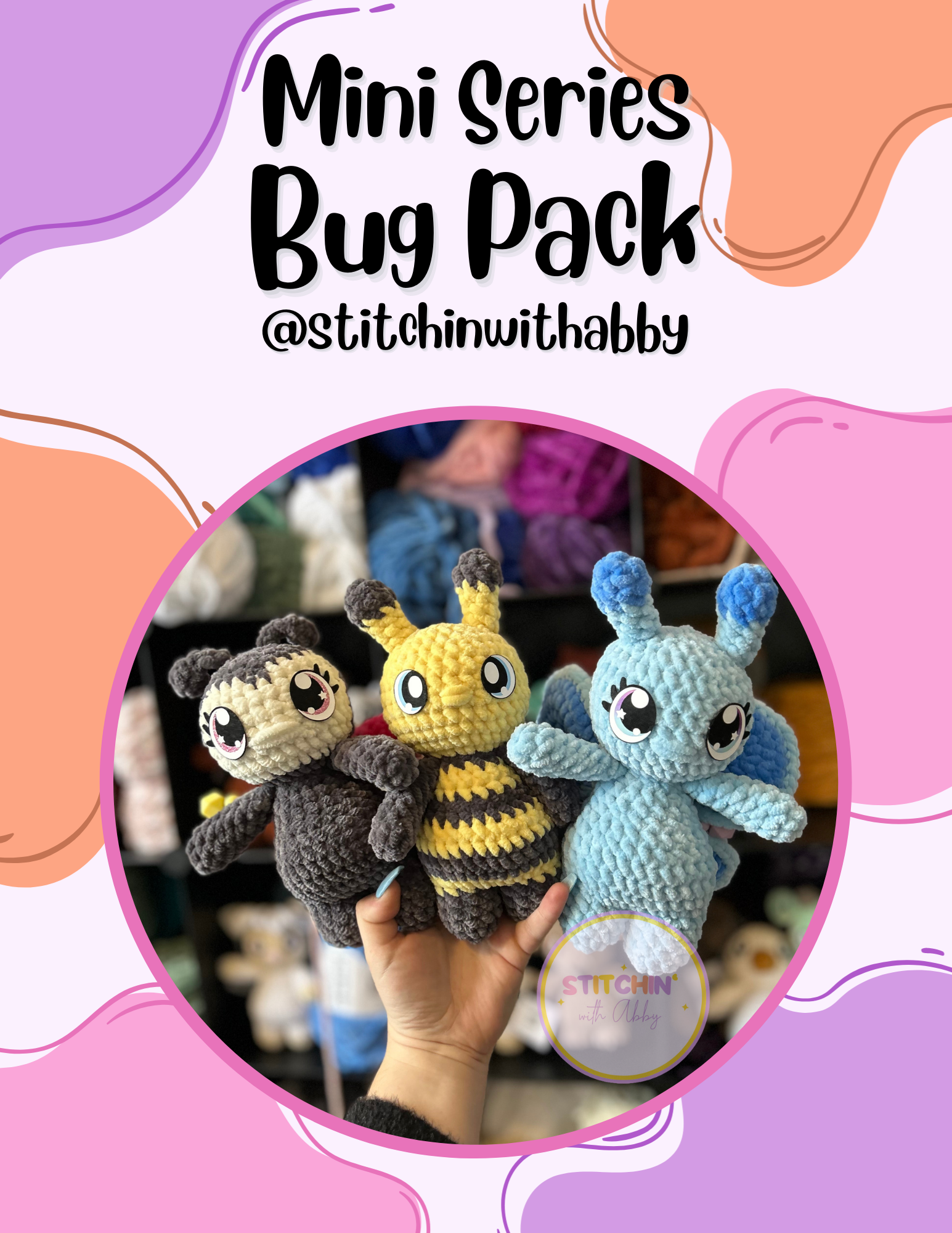 Mini Bug Pack Pattern – Stitchin' with Abby