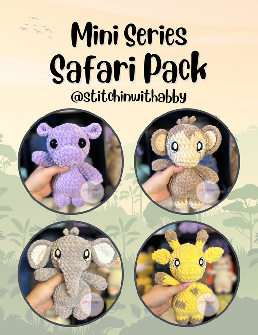 Mini Safari Friends Pack Pattern